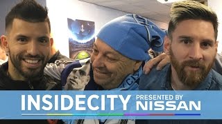 MESSI amp AGUERO MEET SUPERFAN  Inside City 218 [upl. by Adyaj]