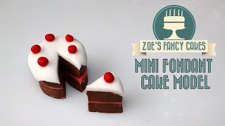 Miniature fondant cake topper How To Cake Tutorial [upl. by Aowda824]