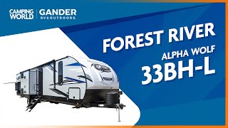 Forest River Alpha Wolf 33BHL  Travel Trailer  RV Review Camping World [upl. by Eikciv]