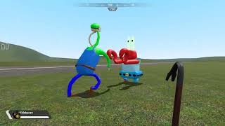 Mario and Luigi vs Mr Krabs and Spongebob [upl. by Xer]