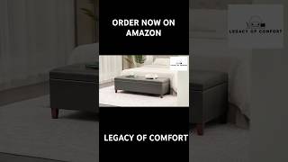 LEGACY OF COMFORT NYSIR OTTOMAN BENCH WITH STORAGE ottoman amazon poufottoman woodenbench [upl. by Sosthenna]