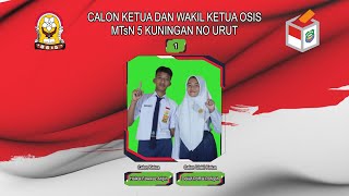 Video Kampanye Calon Ketua dan Wakil Ketua OSIS No Urut 1 Periode 2024  MTsN 5 Kuningan [upl. by Limay]