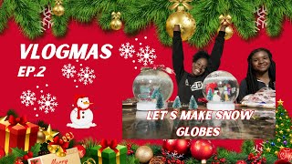 ☃️DIY SNOWGLOBES  VLOGMAS Ep 2 [upl. by Leisam]