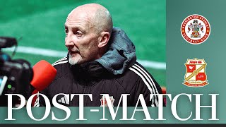 Ian Holloway on draw against Accrington Stanley  Swindon Town Football Club [upl. by Eniruam]