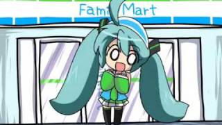 【Miku Hatsune PV】 Vocaloid Family Mart Jingle 【VOCALOID】 [upl. by Nabe]