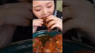 Chinese mukbang asmr shorts asmr mukbang BigbiteAsmrr [upl. by Tnomad]