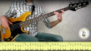 Michael Jackson  Billie Jean bass cover with tabs [upl. by Mahsih]