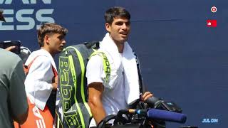 2024 US Open Tennis Carlos Alcaraz Pablo Carreno Busta [upl. by Eelaras]