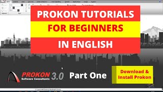 Prokon Tutorials For Beginners In English Part 1 Download Prokon and install Prokon [upl. by Ohaus]