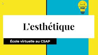 Philosophie Lesthétique [upl. by Chemush898]