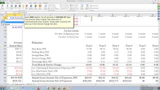 Commercial Real Estate Comparative Lease Analysis Video Tutorial [upl. by Neicul]