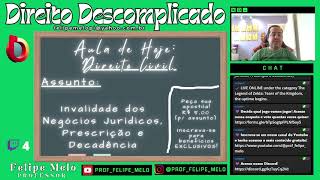 Resolução de Questões Direito Civil  Invalidades do Negócio Jurídico Prescrição e Decadência [upl. by Solracesoj]