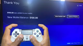 How to get free 100 PSN CODE on PS4 in 2024 Unpatched [upl. by Akirdnwahs]