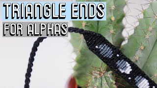 TRIANGLE ENDS FOR ALPHAS CC  Friendship Bracelets [upl. by Anoik]