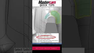 Mastercam Vector Selection  MQT [upl. by Fortier]