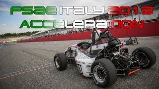 FSAE Italy 2013  FaSTTUBe Acceleration [upl. by Kazimir]