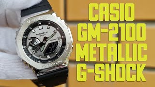 Обзор Casio GM21001AER со стальным лицом  Модель 2021 года [upl. by Edualc822]