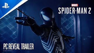 Marvels SpiderMan 2  Announce Trailer  PC Games [upl. by Inittirb]