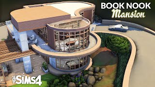 BOOK LOVERS MANSION Sims 4 Book Nook Kit No CC  Kate Emerald [upl. by Nonnac]