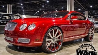 Candy Red Bentley GT Coupe on 24quot Forgiato Wheels [upl. by Steinman291]