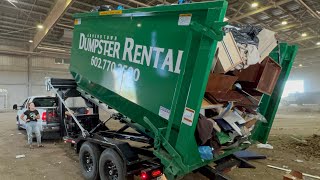 How To Load A Roll Off Dumpster 3 Examples [upl. by Adelaja]