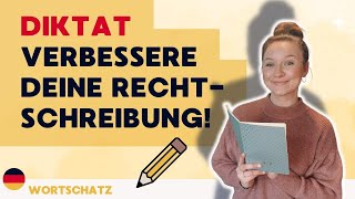 Verbessere deine Rechtschreibung  Diktat  Deutsch A1  B2 [upl. by Alihet]