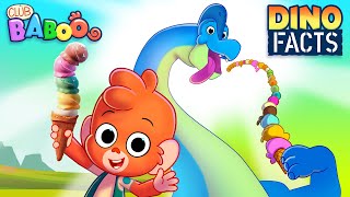 Did BRACHIOSAURUS LOVE ICE CREAM Learn DINO FACTS with Club Baboo 1HOUR video  TRex  Stegosaurus [upl. by Spain]