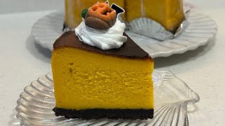 かぼちゃのベイクドチーズケーキの作り方🎃🍰 [upl. by Ainirtac]