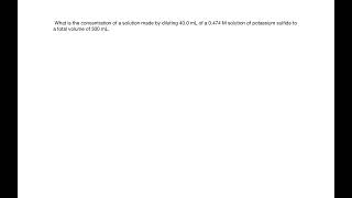 Dilution calculation example [upl. by Adriano428]