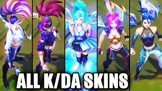 All KDA Skins Spotlight  BADDEST KDA ALL OUT amp KDA PopStars League of Legends [upl. by Spitzer]