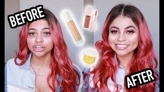 VERY HONEST GRWM TRYING FENTY BEAUTY PRODUCTS [upl. by Limbert340]