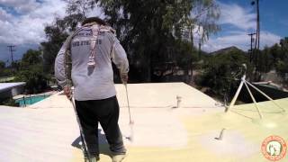 Lyons Roofing Polyurethane Foam Roof installation [upl. by Odetta313]