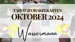 ♡ WASSERMANN ☆ So schön Wunscherfüllung ☆ Oktober 2024 ☆ Tarot und Orakelkarten ♡ [upl. by Rosalynd]