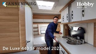 Caravan review Hobby De Luxe 440 SF model 2022 [upl. by Legyn]