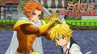 Meliodas amp Arthur VS Hendrickson amp Gil FULL FIGHT SCENE  Seven Deadly Sins  Nanatsu no Taizai [upl. by Netsua534]