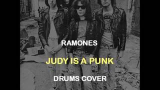 Ramones  Judy Is A Punk Drums Backing Track Cover [upl. by Par]