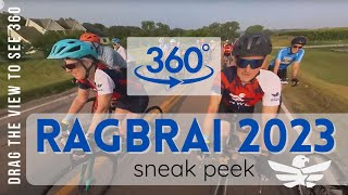 Day 1 360 footage of RAGBRAI 2023 drag the screen around to see different directions [upl. by Lancelot]