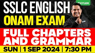 SSLC Onam Exam  English  Full Chapters amp Grammar Revision  Xylem SSLC [upl. by Asenav58]