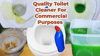 How To Make Quality Effective Toilet Cleaner For Commercial Purposes amp For Personal Use [upl. by Skrap]