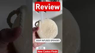 Soap Infused Sponges at Costco  Spongelle Dupe cost 75 less costcofinds [upl. by Nadnal]