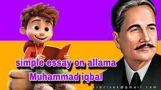 Essay on allama Muhammad iqbal [upl. by Jak945]