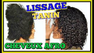 ➳ LISSAGE TANIN cheveux AFRO CRÉPU 🌿Quel RÉSULTAT peuton OBTENIR❓TANINO THERAPY➕AvantAprès [upl. by Sikleb]