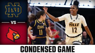 Notre Dame vs Louisville Condensed Game  202324 ACC Womens Basketball [upl. by Werdnaed391]