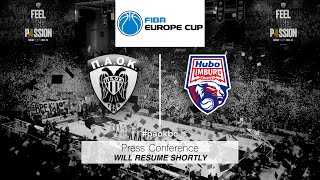 Press Conference  PAOK mateco – Hubo Limburg United  30102024 [upl. by Nairolf]