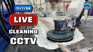 LIVE Rug Cleaning  CCTV Style cleanwithme rugcleaning [upl. by Bottali800]