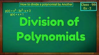 Division of Polynomial By Another Polynomial [upl. by Levins]