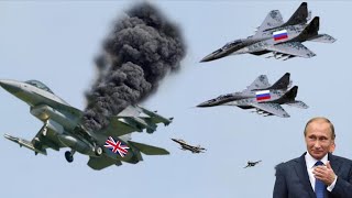 250 British F16 fighter jets were destroyed by Russian MIG29 fighter jets [upl. by Schlesinger]