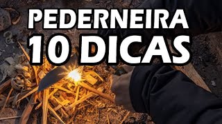 COMO FAZER FOGO COM PEDERNEIRA  10 DICAS ESSENCIAIS [upl. by Zeuqram]