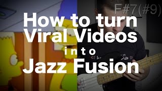 How to turn viral videos into jazz fusion  ANs Bass lessons 22 [upl. by Nomahs115]