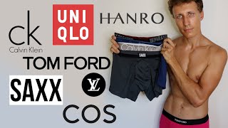 I compared 11 Boxer Briefs over a Year  CK Uniqlo Tom Ford The best Underwear for men [upl. by Nnylrac778]